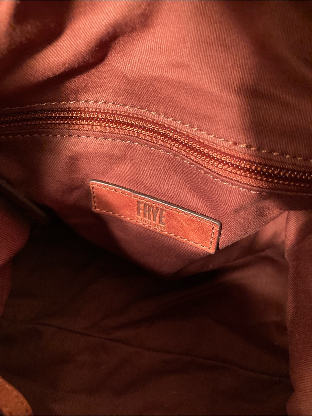 FRYE Veronica Cognac Satchel - Picture 6 of 8